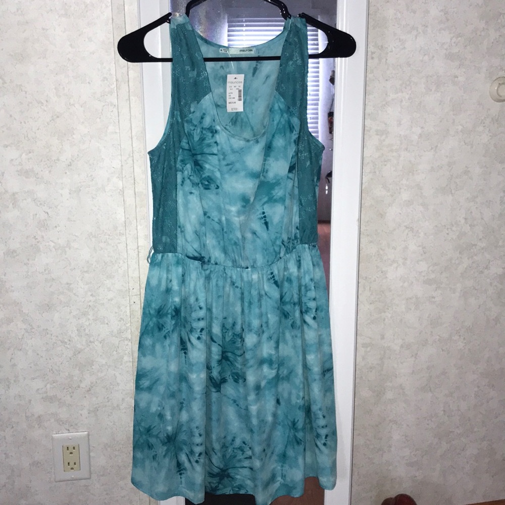 New Blue tie dye dress